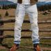 Men's Distressed Denim Jeans With Patchwork & Graphic Print – Vintage Washed Streetwear Trousers For Urban Styling (S-XXXL) – High-Fashion_mkmklike.com