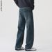 Men's Relaxed Straight-Leg Jeans – Vintage Washed Stretch Denim Pants With High-Street Aesthetic_mkmklike.com