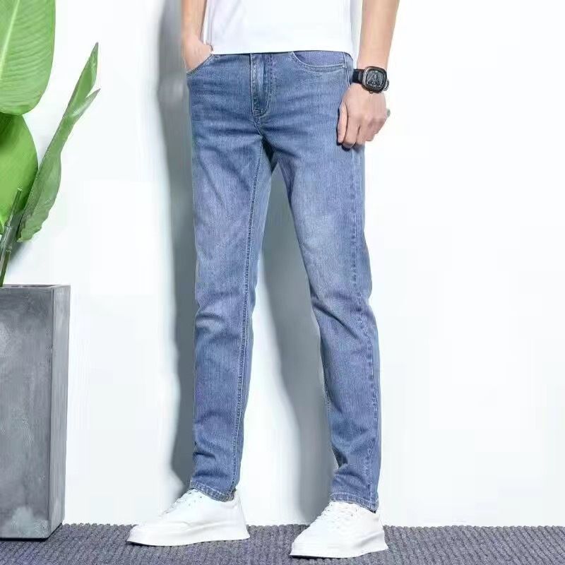Men's Clothing Spring And Summer Trousers Men's Korean Style Fashion Slim Fitting Pants Men's Mid Waist Casual Pants_mkmklike.com