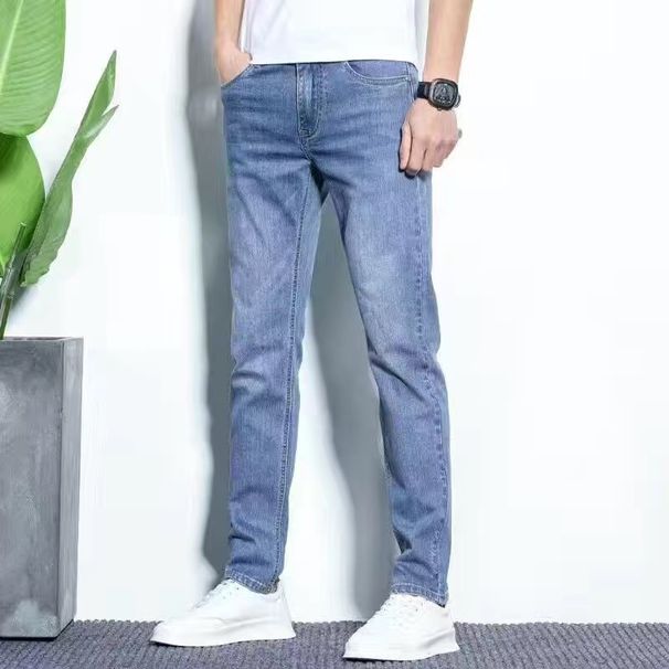 Men's Clothing Spring And Summer Trousers Men's Korean Style Fashion Slim Fitting Pants Men's Mid Waist Casual Pants_mkmklike.com