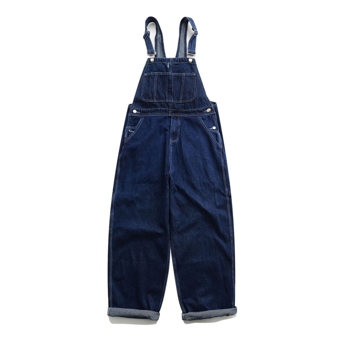 Jiayi Ku Men's Wear ∣ Workwear Amikhaki Denim Jumpsuit Overalls_mkmklike.com