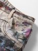New Graffiti Dirty Wide-leg Trousers Men's Jeans Trend Waste Soil Paint Ink-splashing Tooling Straight Trousers_mkmklike.com