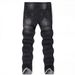 Men's Slim Fit Stretch Skinny Jeans - Classic Black & Dark Blue Denim With Comfort Flex (Waist 30-42)_mkmklike.com