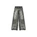 Gothic Streetwear Vintage Washed Jeans – Straight-Leg Distressed Denim Pants For Men | Retro Rock & Urban Fashion_mkmklike.com