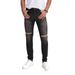 Men's Distressed Denim Jeans - Straight Leg, High Elasticity, Casual & Versatile For Urban Style Fashion Trends_mkmklike.com