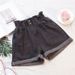 Women's Clothing Denim Shorts For Women In Summer Elastic Waist Straight Loose Slim All Match High Waist Curled A Line Wide Leg Hot Pants_mkmklike.com