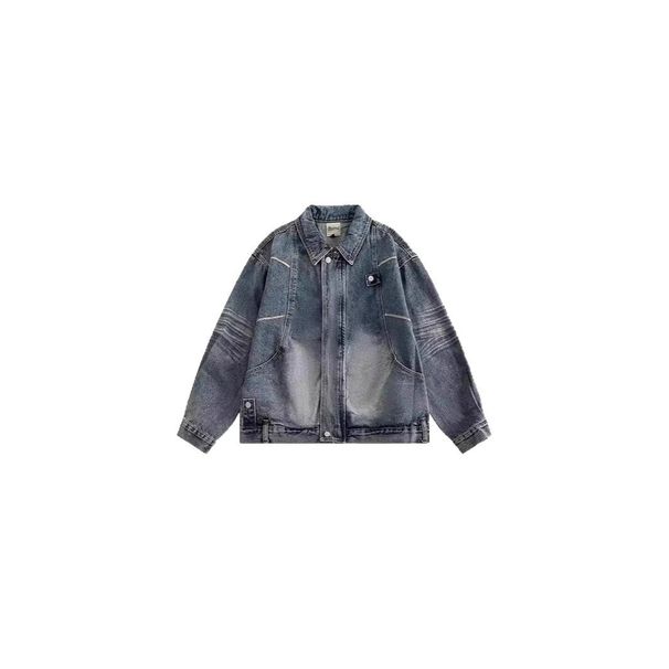 American For Men In Spring Autumn, With A And Stylish Design. High Street Trendy Brand Workwear Denim Jacket_mkmklike.com