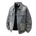 Spring And Autumn New Jacquard Denim Jacket Men's Loose American High Street Top 2025 Design Niche Cross Border Jacket_mkmklike.com