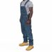 Stylish Men's Suspender Denim Jumpsuit Ripped Jeans Trousers_mkmklike.com