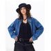 Autumn New Women's Trendy Denim Jacket European And American Street Style Cotton Long Sleeve Turn down Collar_mkmklike.com