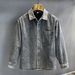 Vintage Vintage Washed Denim Shirt Men's Spring And Autumn Long Sleeved Shirt Jacket_mkmklike.com