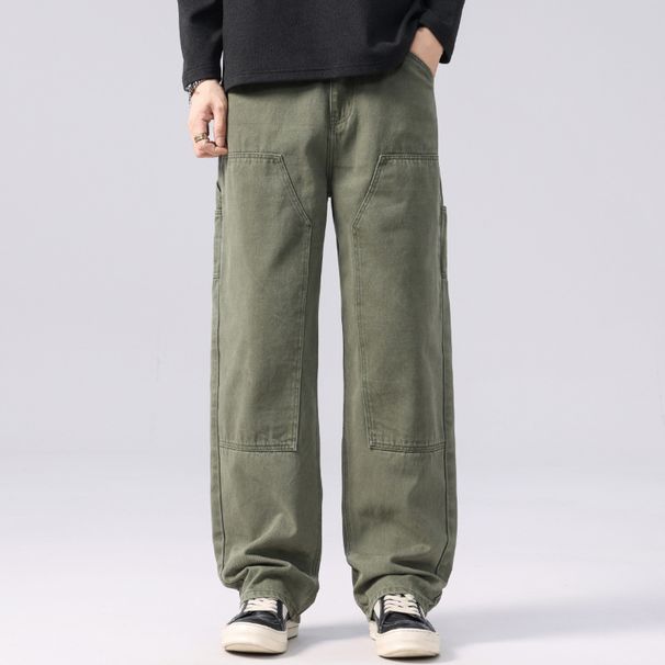 Nordmann Muqiu Clothing | American High Street Logging Workwear Jeans Men's Vibe Style Straight Loose Casual Long Pants_mkmklike.com