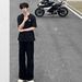 Nordmann Cleanfit Vintage Pure Black Straight-Leg Jeans For Men, High Street American Style Wide-Leg Pants, Retro Casual Trousers_mkmklike.com