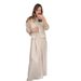 Women's Clothing solid color mesh splicing jacket casual wide leg trousers suit for women_mkmklike.com