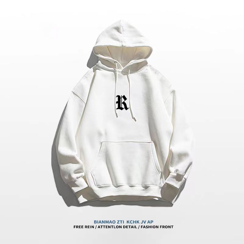 2023 autumn and winter foreign trade loose large-size hoodie cotton sweater thin loose off-shoulder style_mkmklike.com