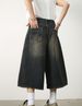 Denim Shorts Versatile Loose Wide Leg Straight Cropped Trousers_mkmklike.com