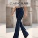 High-Waisted Stretch Straight Leg Women's Jeans Casual Fashion Full-Length Denim_mkmklike.com