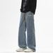 Men's Loose Straight-Leg Jeans – American Retro Wide Leg Pants For Casual & Streetwear_mkmklike.com