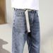 Large Size Men's Spring And Summer Trendy Brand Jeans Men's Versatile Embroidery Plus Fattening Plus Slim Denim Trousers Men's Jeans_mkmklike.com