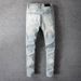 Men's Clothing Jeans Men's Spring And Autumn Thin Small Straight Trousers 2024 New Elastic Nine-point Casual Trousers Men's Spring And Autumn_mkmklike.com