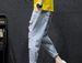 Men's Clothing Summer Hong Kong Style Ripped Jeans Men's Large Size Skinny Beggar Pants Fat Man Harem Pants Trendy Nine Point Pants_mkmklike.com