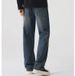 Men's High Street Washed Straight Leg Jeans – Vintage American Style Relaxed Fit Denim Pants (100% Cotton, Sand Wash)_mkmklike.com