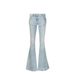 Women's Clothing Waist Jeans For Women Street Hotties Slim Fit Straight Flared Floor Length Trousers_mkmklike.com