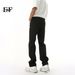 EF JEANS | 2025 Spring New Solid Color Simple Slim-fit Straight Skinny Men's And Women's Washed Fleece Jeans_mkmklike.com