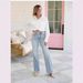 Light Blue High-Waisted Flared Jeans For Women - Stretch Polyester Comfort Fit (Long/Short/Regular Length, Plus Size Friendly)_mkmklike.com