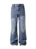Men's Clothing 25 Autumn American Jeans Men And Women Washed High Street Straight Pants Trousers_mkmklike.com