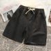 Men's Clothing Men's Denim Shorts Style Summer Loose Fit Washed Five Point Casual Elastic Waist Trendy Versatile_mkmklike.com