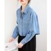 Chicco Women New Denim Shirt Short Jacket For Petite Thin Top_mkmklike.com
