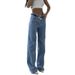 Women's Classic Fit Stretch Denim Jeans – High Waist Comfortable Jeans For Everyday Wear (Sizes 25-32, Blue)_mkmklike.com