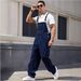 HME Men's American Retro Loose Straight Leg Overalls Versatile Jumpsuit for Cross BorderTEMU TIKTOK_mkmklike.com