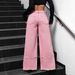 Streetwear Distressed Denim Jeans - High Waist Loose Fit Straight Leg Pants With Patchwork & Ripped Details For Men & Women_mkmklike.com