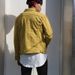 Northfold Spring And Autumn New Korean Style White Stretch Jacket Slim Fit Long Sleeve Yellow Coat Men's Denim Clothing_mkmklike.com