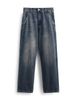 Nordmann Muqiu Clothing | American High Street Retro Washed Wide-Leg Jeans Men's Trendy Brand Cleanfit Straight Long Pants_mkmklike.com