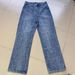 Y2K Women's Cross Waist Baggy Straight Leg Jeans Frayed Hem Denim Pants Retro Style Fashionable Casual Trousers_mkmklike.com