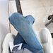 Women's High-Waisted Flannel-Lined Jeans – Winter Warm Straight-Leg Denim Pants With Vintage Wash (Blue, S-Xxl)_mkmklike.com