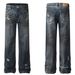 Men's Clothing Retro 2025 Autumn And Winter Trendy Hole Style High End Design Men's Loose Straight Jeans_mkmklike.com
