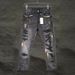 Men's Splatter Paint Denim Jeans – Retro & Edgy Streetwear, Slim Straight Fit (Sizes 28-36, Black-Grey)_mkmklike.com