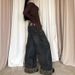 Trendy Patchwork Y2K Retro Leopard Print Wide-Leg Jeans For Women, Versatile Niche American Style Loose Straight Pants_mkmklike.com