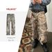 Men's Clothing Men's And Women's Full Version Of Tree Branch Camouflage Trousers Unisex High Street Straight Leg Distressed Faded Jeans Trend_mkmklike.com