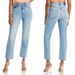 High-Waisted Slim Straight Cropped Jeans For Women - Stretch Light Blue Denim Pants, Casual & Streetwear Essential_mkmklike.com