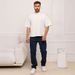 Men's Slim Fit Casual Jeans Loose Straight Leg Trousers Long Pants For Summer_mkmklike.com
