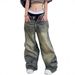 Trendy Girl Closet Trendy Girl Closet Cross-Border European And American 2025 New Street Style Vintage Wide-Leg Jeans Women Loose_mkmklike.com