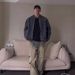 Men's Slim Fit Cargo Jeans Retro Patchwork High Waist Street Style Trendy Hip Hop INS American Blue Low Rise Long Pants_mkmklike.com