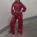 Popular Wo's Fashion Casual Suits On In Europe And America: Long-sleeve Versatile Sweatshirt Sports Set For_mkmklike.com