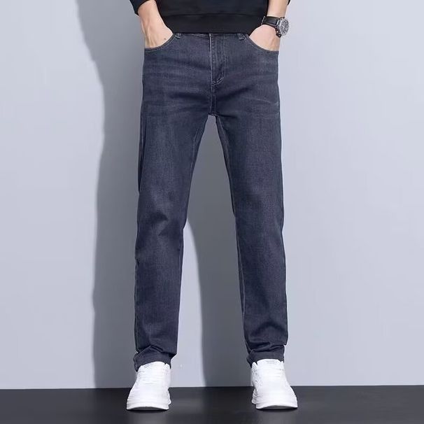 Men's Clothing Men's Straight Fit Stretch Casual Jeans Loose Autumn Arrival Denim For Formal & Casual Ice Silk Loose_mkmklike.com