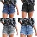 Women's Clothing Leg Opening Split Tassel Foot Spot Shorts_mkmklike.com